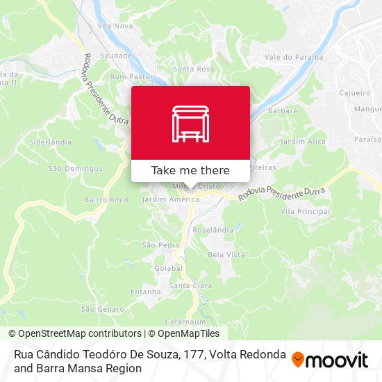 Rua Cândido Teodóro De Souza, 177 map
