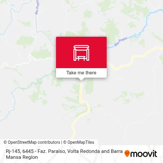 Rj-145, 6445 - Faz. Paraíso map