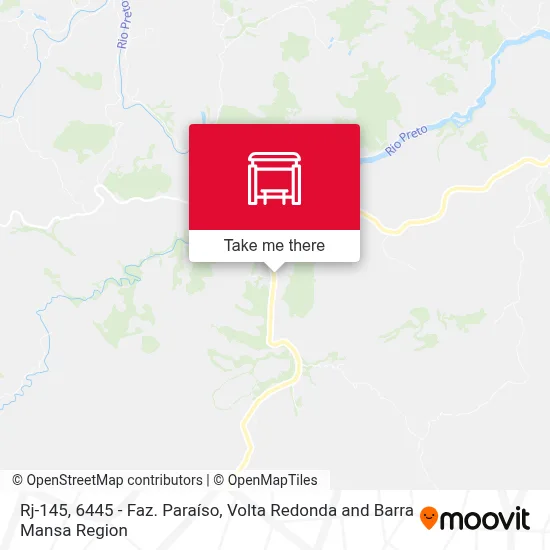Rj-145, 6445 - Faz. Paraíso map