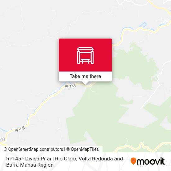 Rj-145 - Divisa Piraí | Rio Claro map