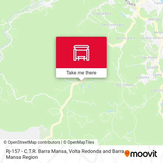 Rj-157 - C.T.R. Barra Mansa map