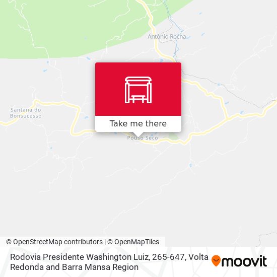 Rodovia Presidente Washington Luiz, 265-647 map
