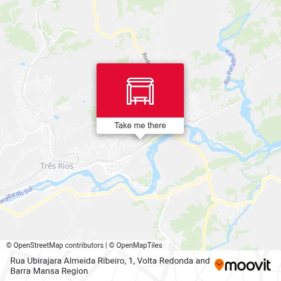 Rua Ubirajara Almeida Ribeiro, 1 map