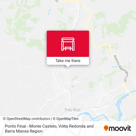 Ponto Final - Monte Castelo map