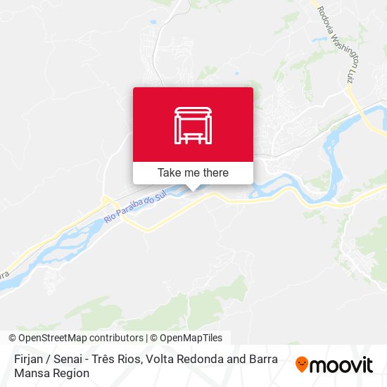 Firjan / Senai - Três Rios map