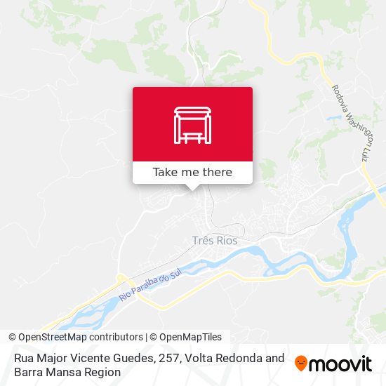 Mapa Rua Major Vicente Guedes, 257
