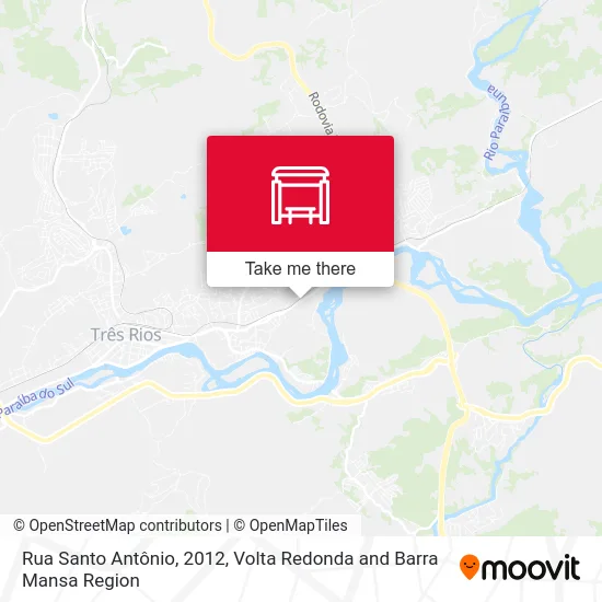 Rua Santo Antônio, 2012 map