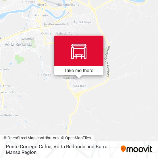 Ponte Córrego Cafuá map