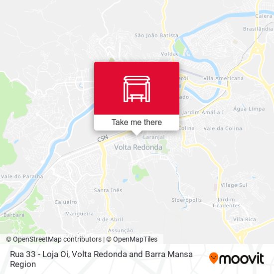 Mapa Rua 33 - Loja Oi