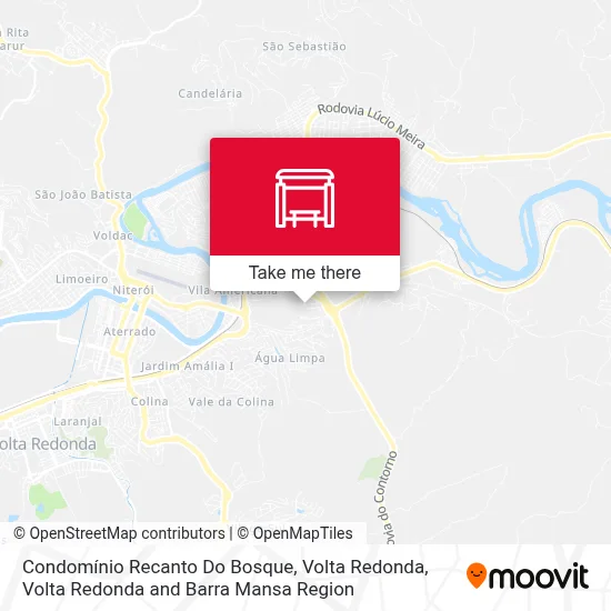 Condomínio Recanto Do Bosque, Volta Redonda map
