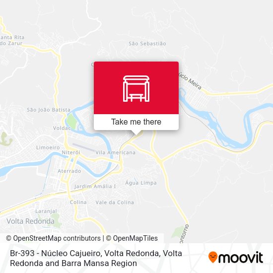 Br-393 - Núcleo Cajueiro, Volta Redonda map