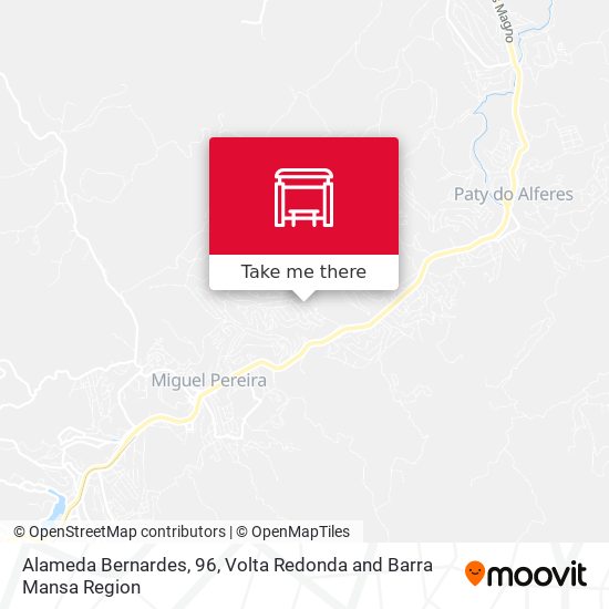 Alameda Bernardes, 96 map