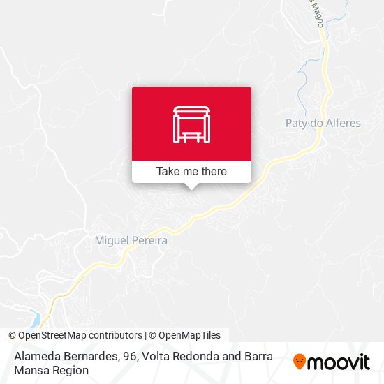 Alameda Bernardes, 96 map