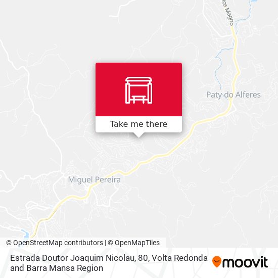 Estrada Doutor Joaquim Nicolau, 80 map