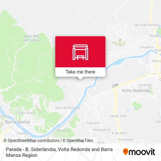 Parada - B. Siderlândia map