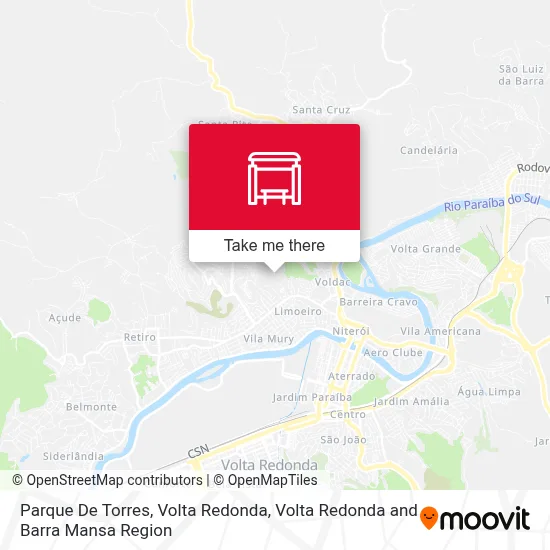 Parque De Torres, Volta Redonda map