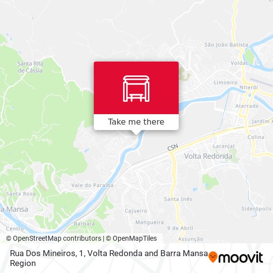 Mapa Rua Dos Mineiros, 1