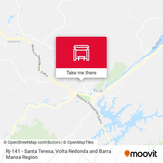 Rj-141 - Santa Teresa map
