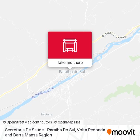 Secretaria De Saúde - Paraíba Do Sul map