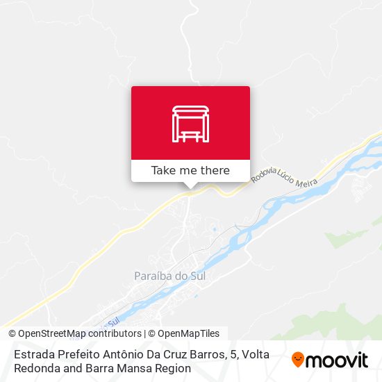 Mapa Estrada Prefeito Antônio Da Cruz Barros, 5