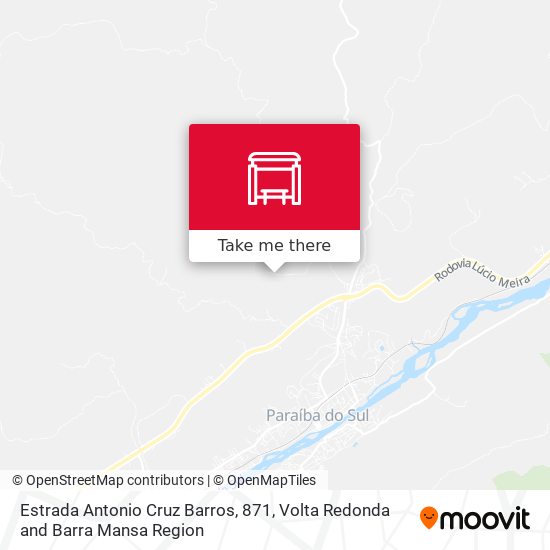 Estrada Antonio Cruz Barros, 871 map