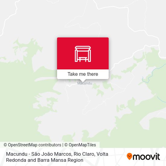 Macundu - São João Marcos, Rio Claro map