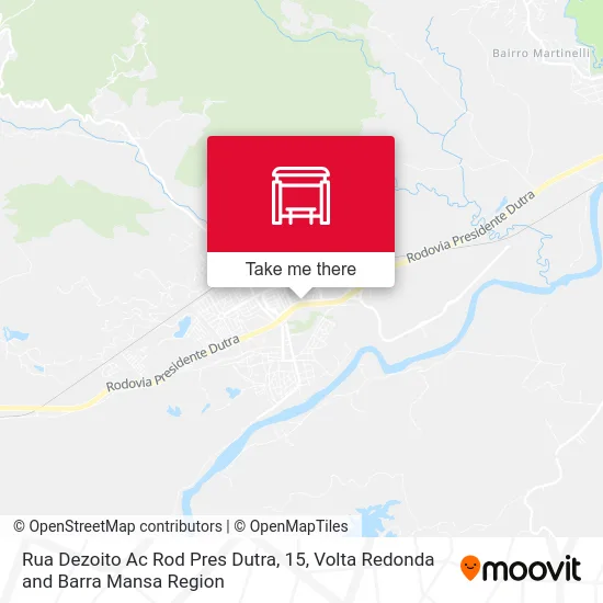 Rua Dezoito Ac Rod Pres Dutra, 15 map