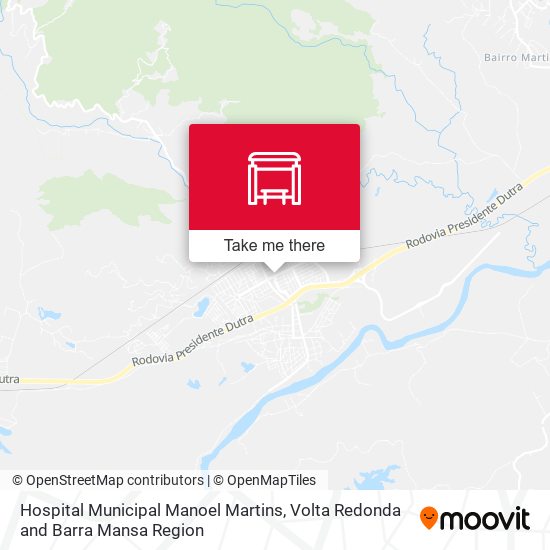 Hospital Municipal Manoel Martins map