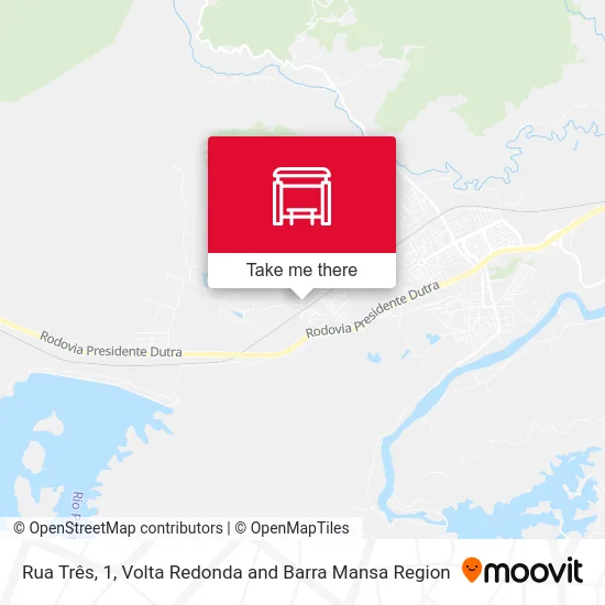 Rua Três, 1 map