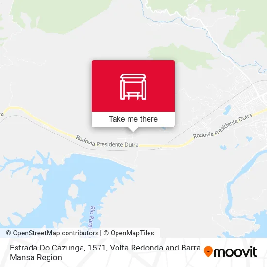 Estrada Do Cazunga, 1571 map