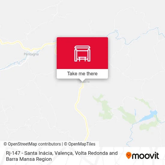 Rj-147 - Santa Inácia, Valença map