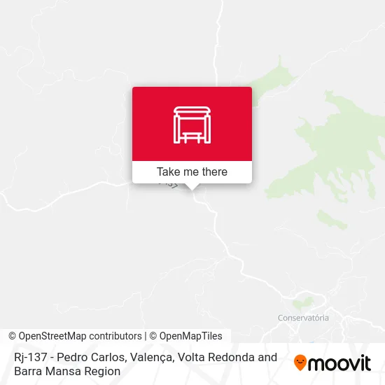 Rj-137 - Pedro Carlos, Valença map