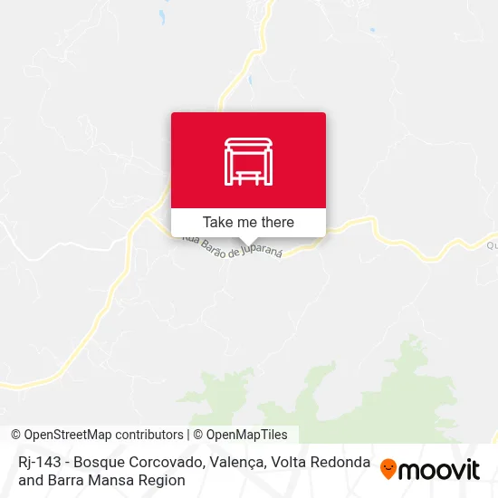 Rj-143 - Bosque Corcovado, Valença map