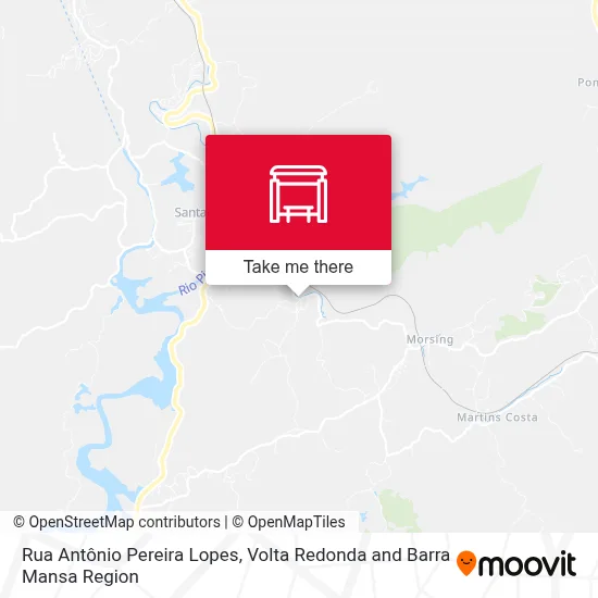 Rua Antônio Pereira Lopes map