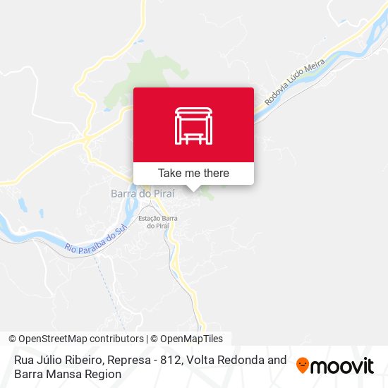 Mapa Rua Júlio Ribeiro, Represa - 812