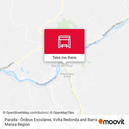 Parada - Ônibus Escolares map