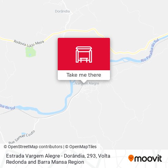 Estrada Vargem Alegre - Dorândia, 293 map