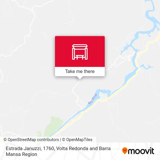 Estrada Januzzi, 1760 map