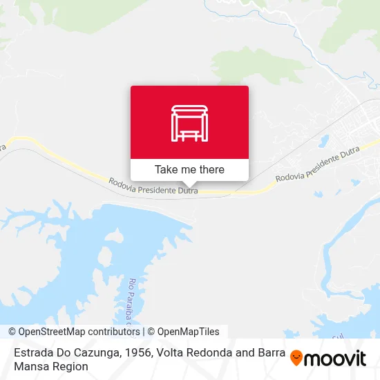 Estrada Do Cazunga, 1956 map