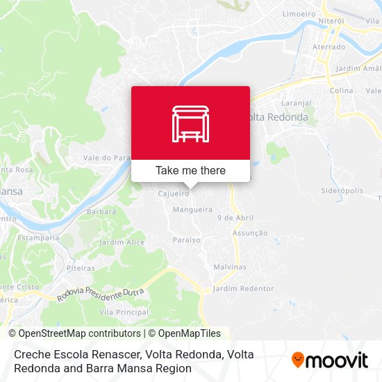 Creche Escola Renascer, Volta Redonda map