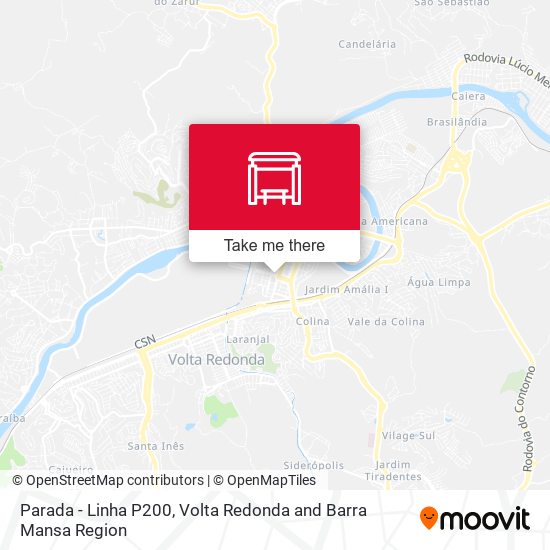 Mapa Parada - Linha P200