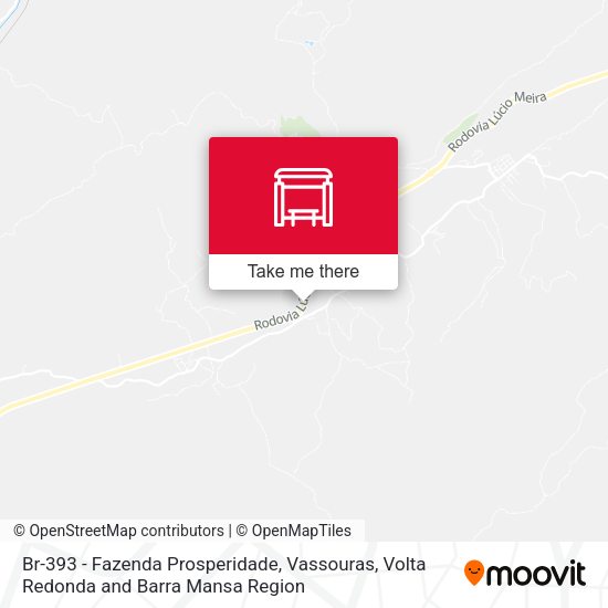 Br-393 - Fazenda Prosperidade, Vassouras map