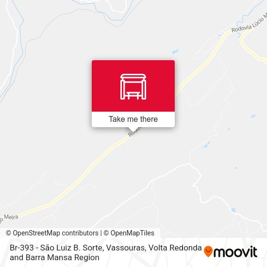 Br-393 - São Luiz B. Sorte, Vassouras map