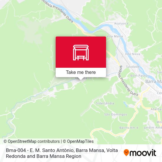 Bma-004 - E. M. Santo Antônio, Barra Mansa map
