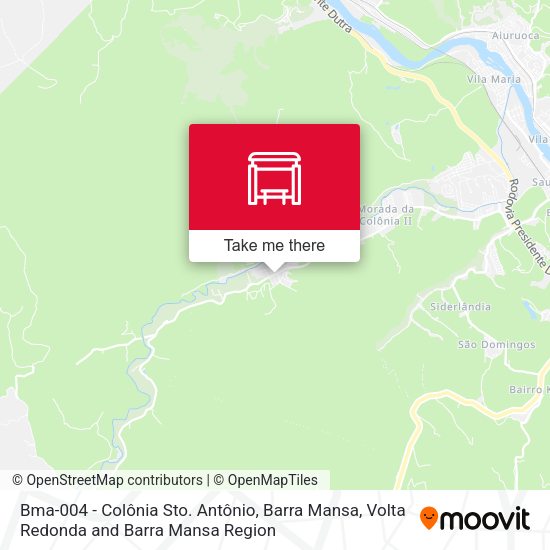 Bma-004 - Colônia Sto. Antônio, Barra Mansa map