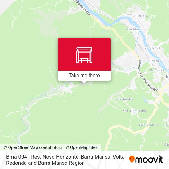 Bma-004 - Res. Novo Horizonte, Barra Mansa map