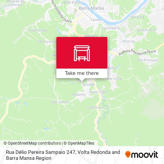 Rua Délio Pereira Sampaio 247 map
