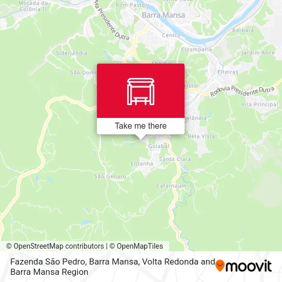 Fazenda São Pedro, Barra Mansa map