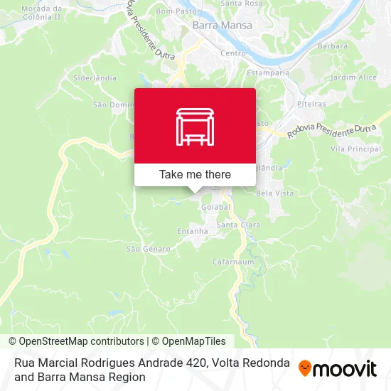 Rua Marcial Rodrigues Andrade 420 map