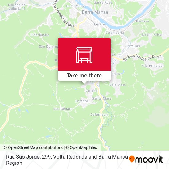 Mapa Rua São Jorge, 299